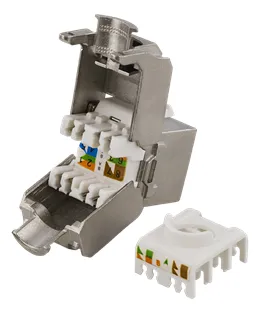 DELTACO FTP Cat6 Keystone liitin, "Tool-free"