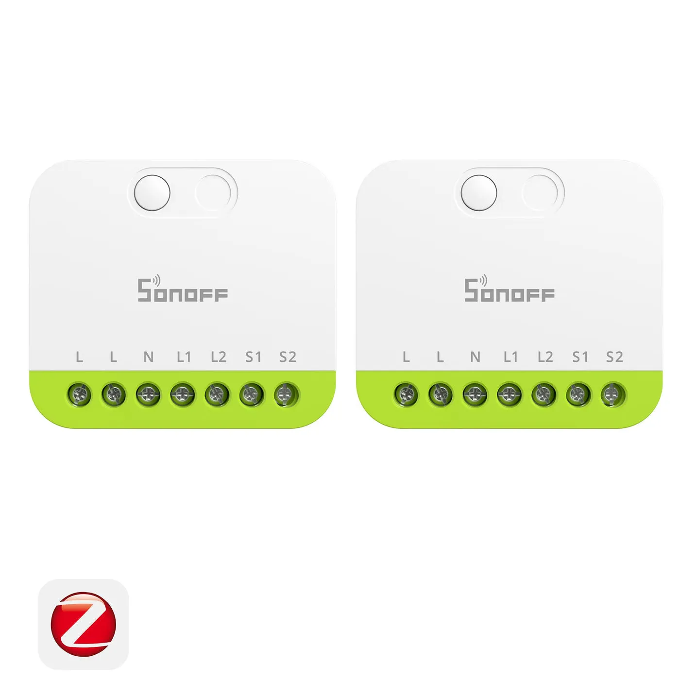 SONOFF MINI DUO MINI-ZB2GS - 2-channel smart switch, White