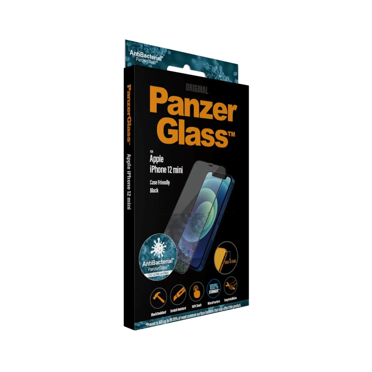 (L&ouml;yt&ouml;nurkka) PanzerGlass Case Friendly, iPhone 12 mini -panssarilasi