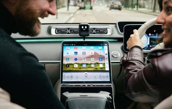 OTTOCAST PCS50 OttoAibox Nano Wireless CarPlay and Android Auto Adapter Black