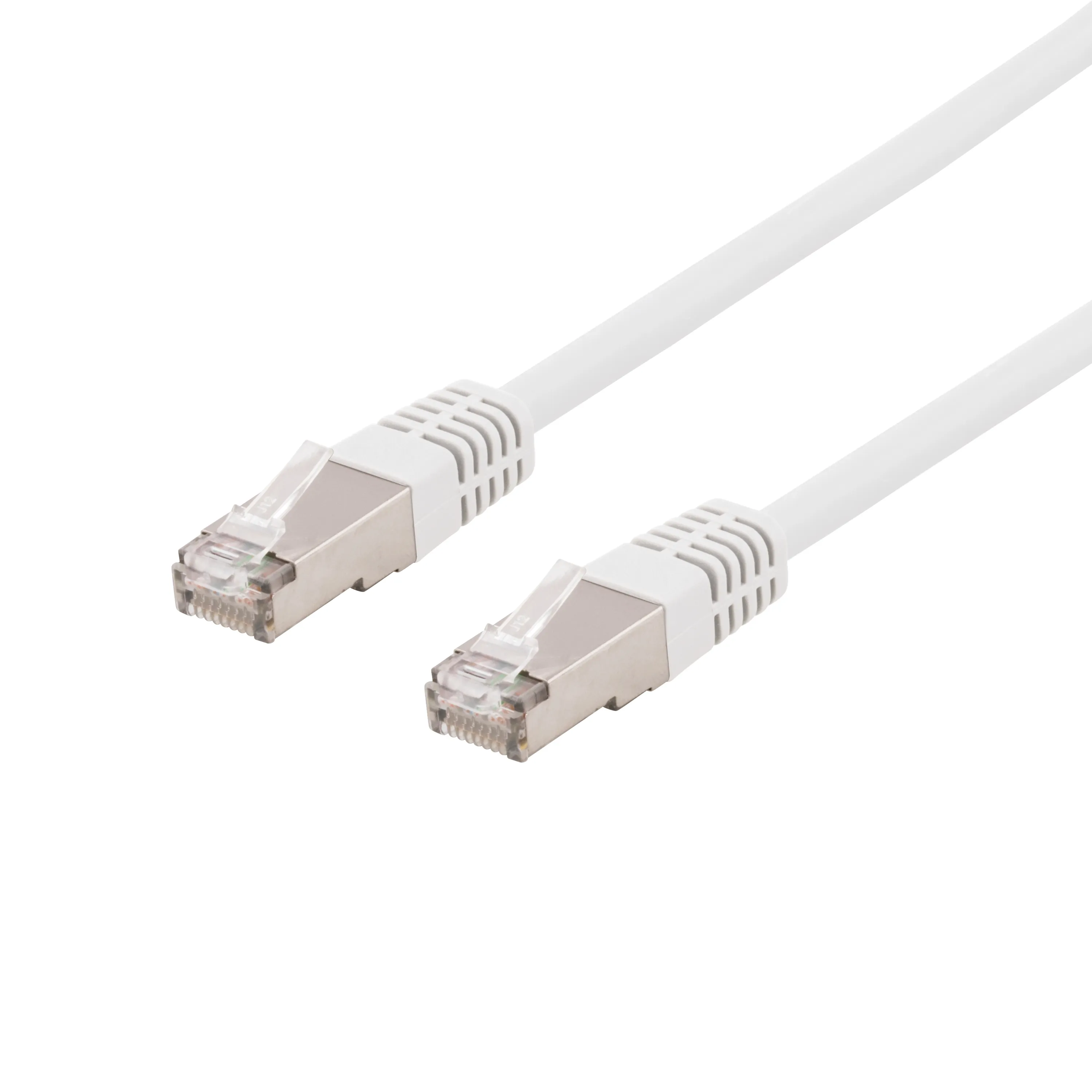 Deltaco Cat6a U/FTP - nätverkskabel, 25 m, Vit