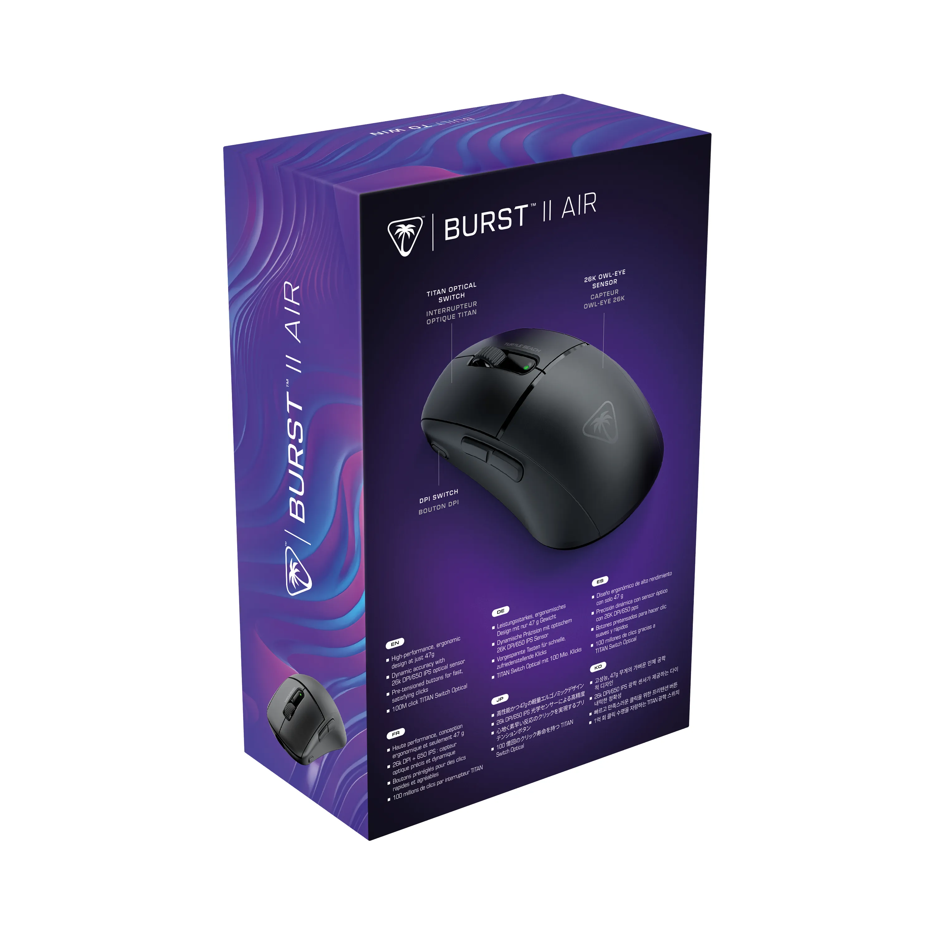 Turtle Beach Burst II Air -langaton pelihiiri, musta