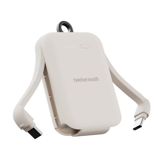Twelve South PowerClip 2000mAh -varavirtal&auml;hde, hiekanv&auml;rinen