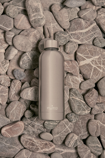 Mattapullo, 500 ml, metallinen hopea