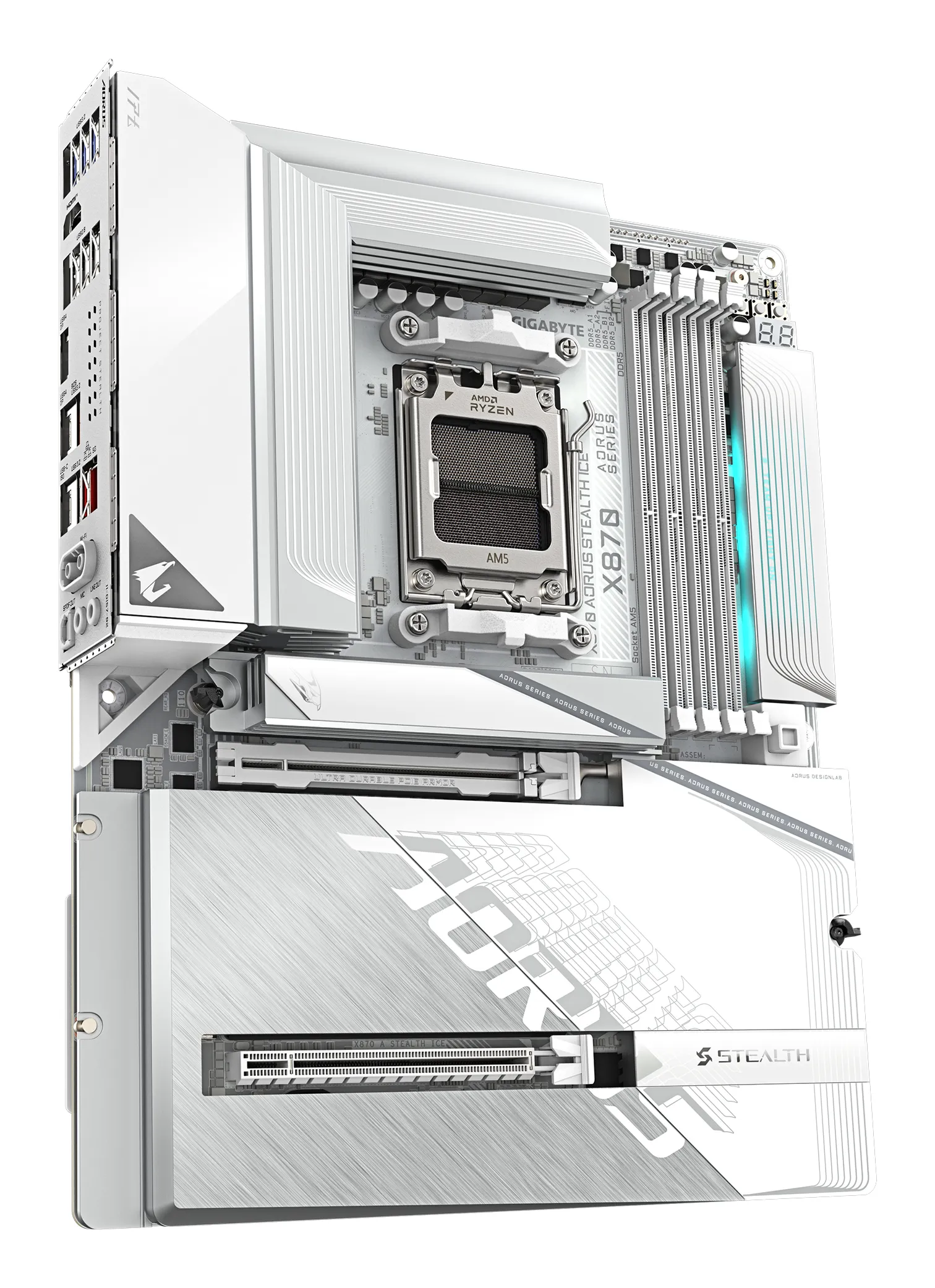 Gigabyte X870 AORUS STEALTH ICE DDR5, Wi-Fi 7 ATX -emolevy