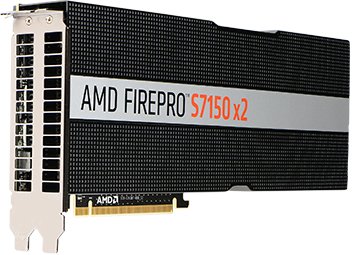 FIREPRO S7150X2 16GB GDDR5 PCIE 3.0 16X REVERSE AIRFLOW - Graphics card