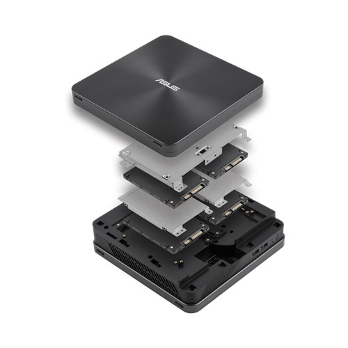 Asus Vivo Mini VC65 | Intel i5-6400T 2.20 GHz | 8 GB RAM | 256 GB SSD | Intel HD 530 | DVD-RW | Windows 10 Pro