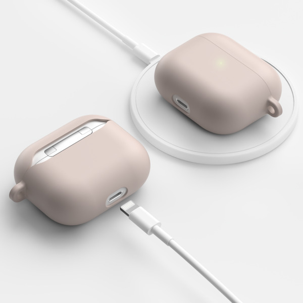 PodSkinz HyBridShell Series Keychain Case -  H&aring;rt Premium skal i tre lager f&ouml;r dina Airpods 3