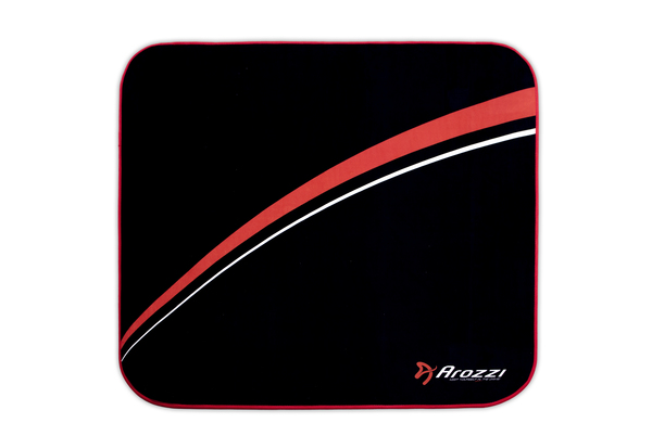 Arozzi Floor Mat, svart/r&ouml;d, 116x116,5cm
