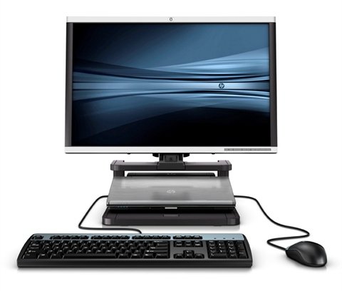 HP Adjustable Display Stand - Teline tuotteelle LCD-n&auml;ytt&ouml;/sylimikro -n&auml;yt&ouml;n koko: 24" malleihin EliteBook 8460, 85XX, 8740, Folio 13, Folio 13, ProBook 45XX, 5