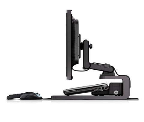 HP Adjustable Display Stand - Teline tuotteelle LCD-n&auml;ytt&ouml;/sylimikro -n&auml;yt&ouml;n koko: 24" malleihin EliteBook 8460, 85XX, 8740, Folio 13, Folio 13, ProBook 45XX, 5