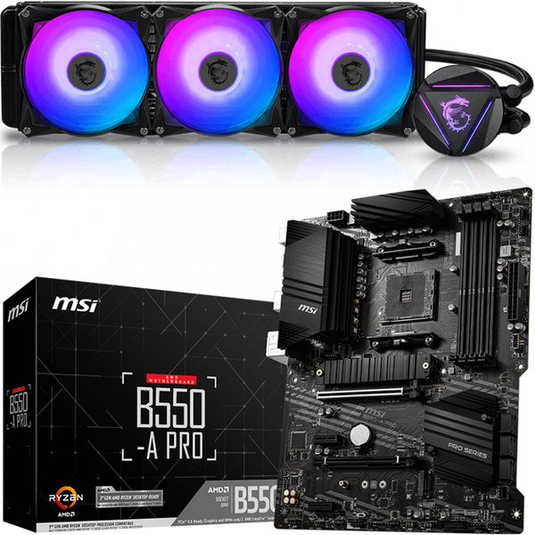 Bundle + MSI MAG Core Liquid 360R + MSI B550-A Pro ATX