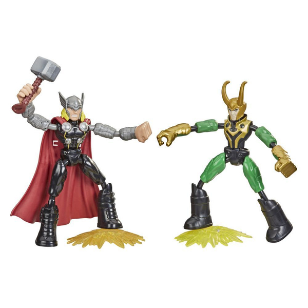 Avengers Bend and Flex 6 Inch Figure Dual Pack Thor Vs. Loki
