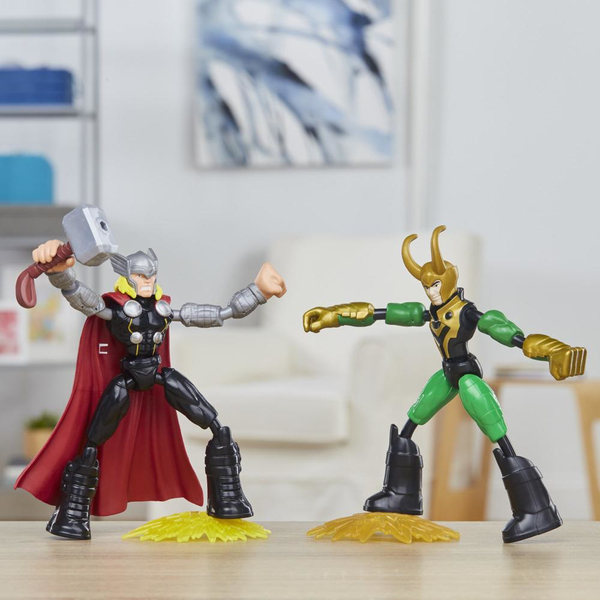 Avengers Bend and Flex 6 Inch Figure Dual Pack Thor Vs. Loki