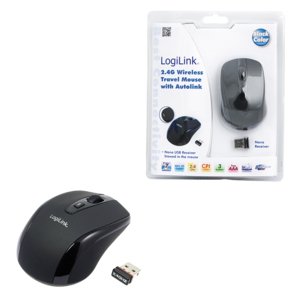 Logilink Optical -langaton hiiri, Musta