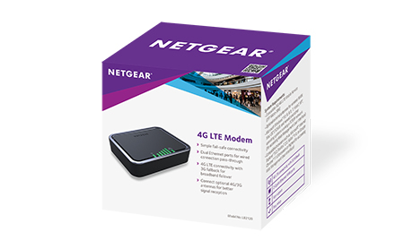 NETGEAR LB2120 - Langaton k&auml;nnykk&auml;modeemi - 4G LTE - Gigabit Ethernet - 150 Mbit/s - digitaaliset portit: 2