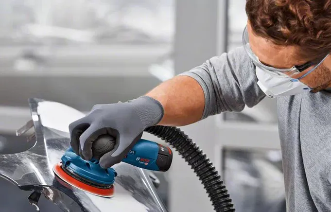 Bosch Cordless eccentric sander GEX 12V-125 Professional solo, 12 volt (blue/black, without battery and charger, L-BOXX)