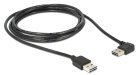 DeLOCK USB-kaapeli, uros-uros, kään. liittimet, kulmaliitin, 1m, musta
