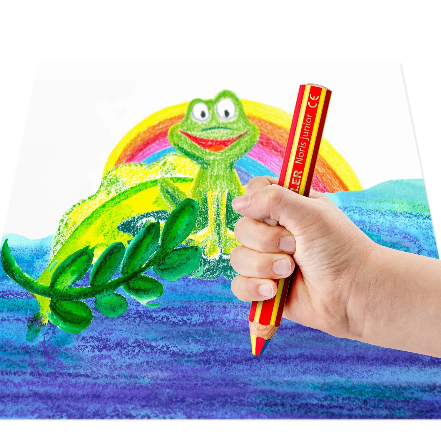 STAEDTLER Noris junior 1403, 20 st, flerf&auml;rgad - 3-in-1 f&auml;rgpenna
