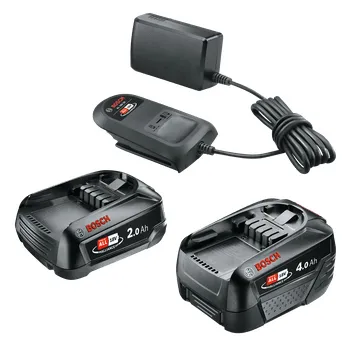 Bosch starter set 18V (PBA 2.0Ah + PBA 4.0Ah + AL 18V-20), charger (black, 2x battery + charger, POWER FOR ALL ALLIANCE)