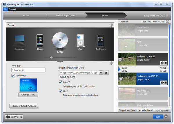 EASY VHS TO DVD 3 PLUS