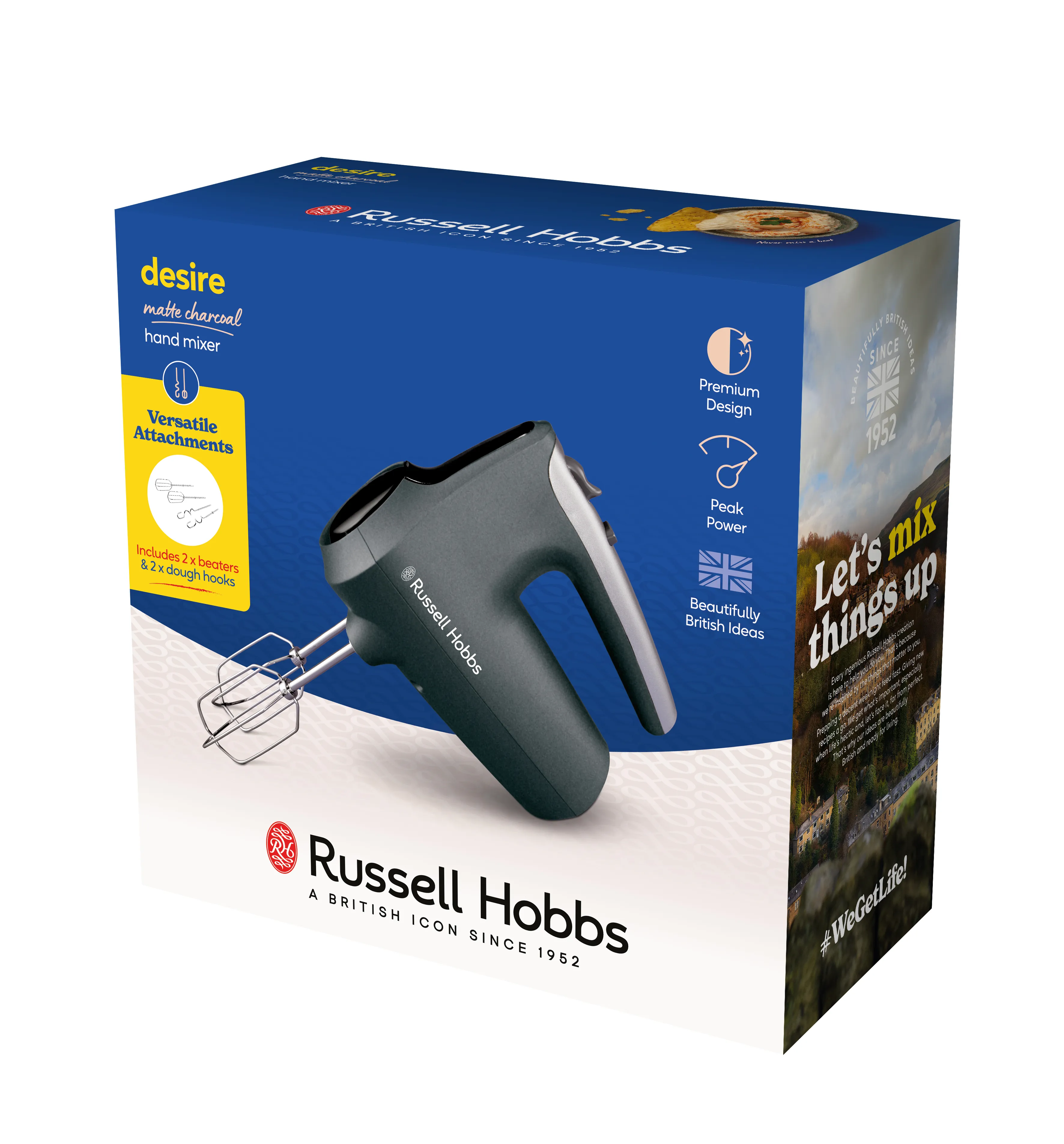 Russell Hobbs 25193026001 350W Hand Mixer, Anthracite, Silver