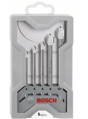 Bosch cyl-9 ceramic tile drill bit set, 5-piece