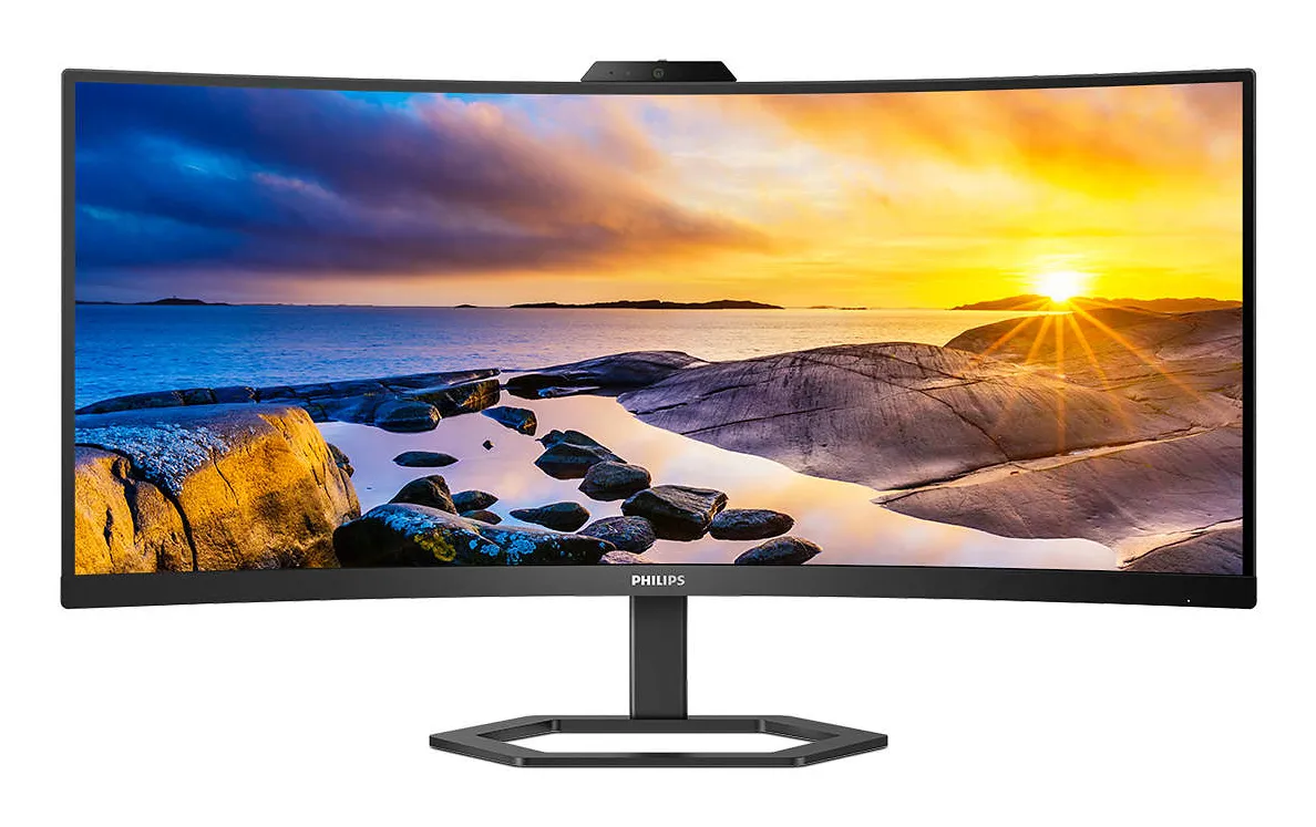 Philips 34E1C5600HE. 34&quot; 3440x1440pxl. 100Hz, Webcam, Microphone, USB-C, VA - curved monitor