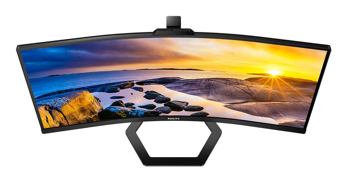 Philips 34E1C5600HE. 34&quot; 3440x1440pxl. 100Hz, Webcam, Microphone, USB-C, VA - curved monitor