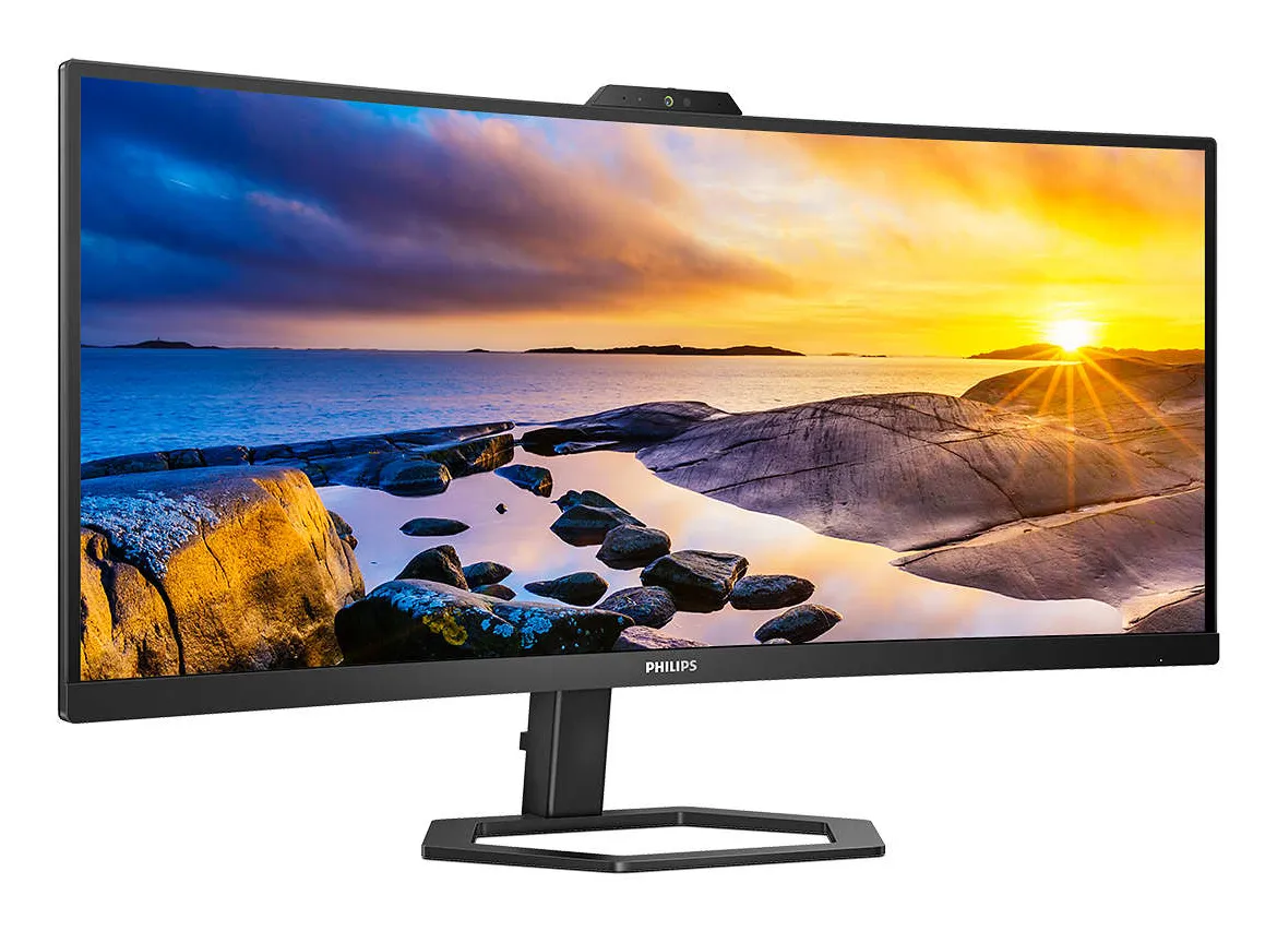 Philips 34E1C5600HE. 34&quot; 3440x1440pxl. 100Hz, Webcam, Microphone, USB-C, VA - curved monitor