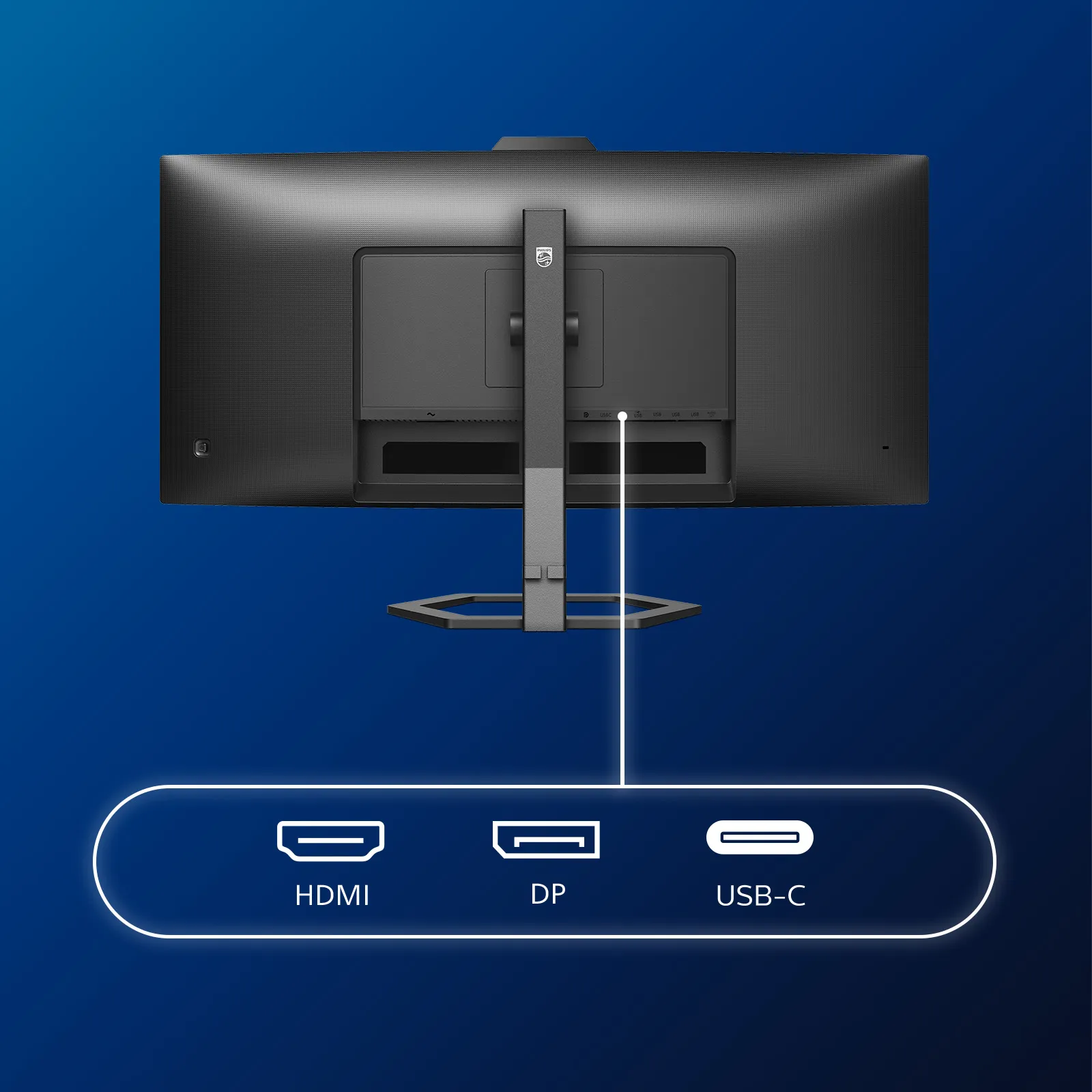 Philips 34E1C5600HE. 34&quot; 3440x1440pxl. 100Hz, Webcam, Microphone, USB-C, VA - curved monitor