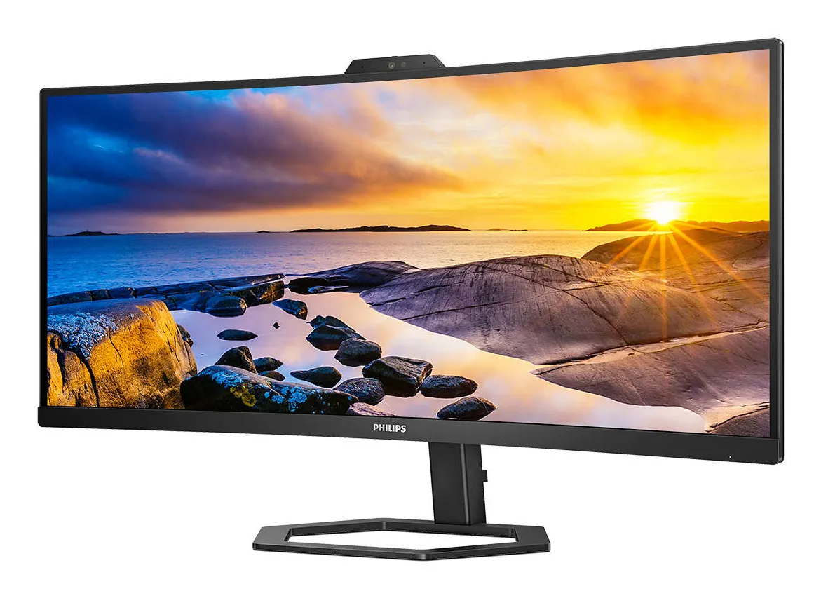 Philips 34E1C5600HE. 34" 3440x1440pxl. 100Hz, Webcam, Microphone, USB-C, VA - curved monitor