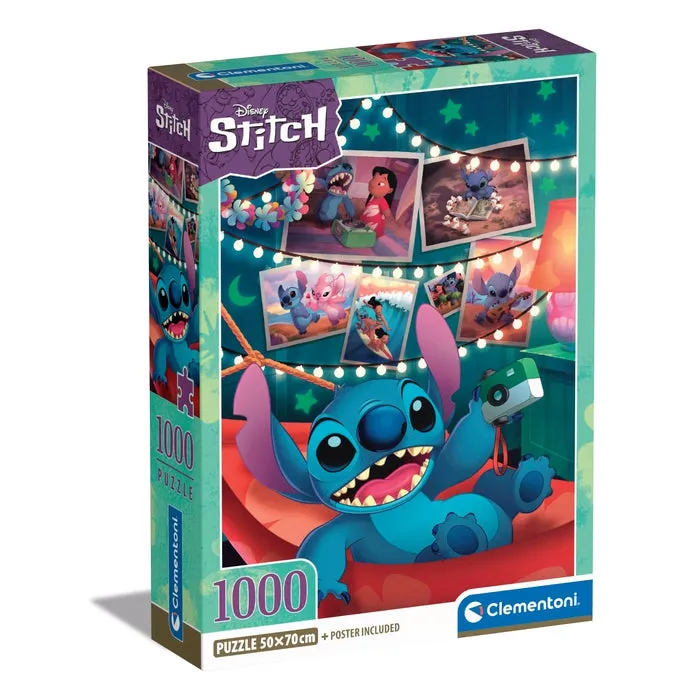 Clementoni High Quality Collection Disney Stitch - puzzle, 1000 pcs