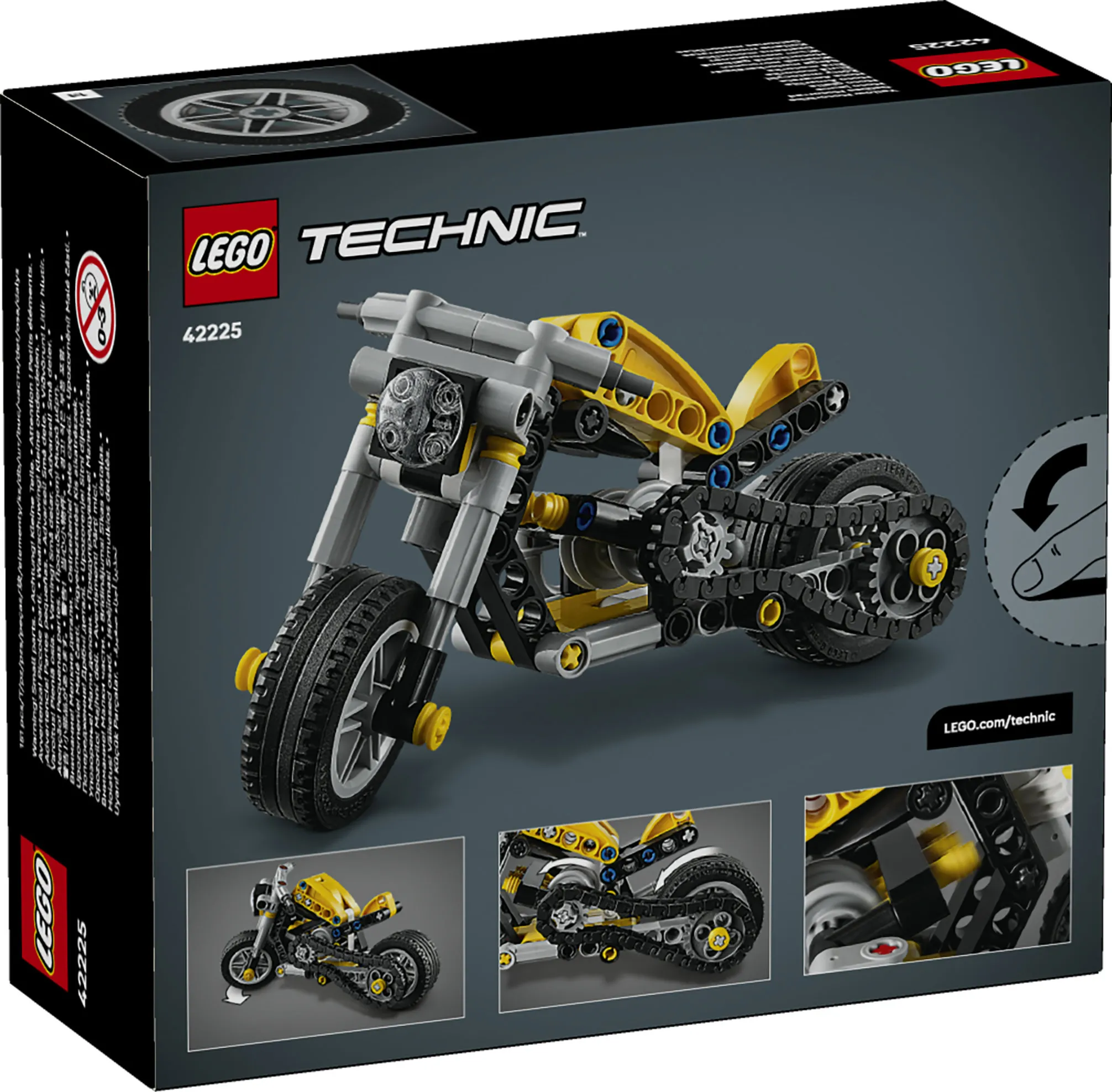 LEGO Technic Yellow Motorcycle 42225