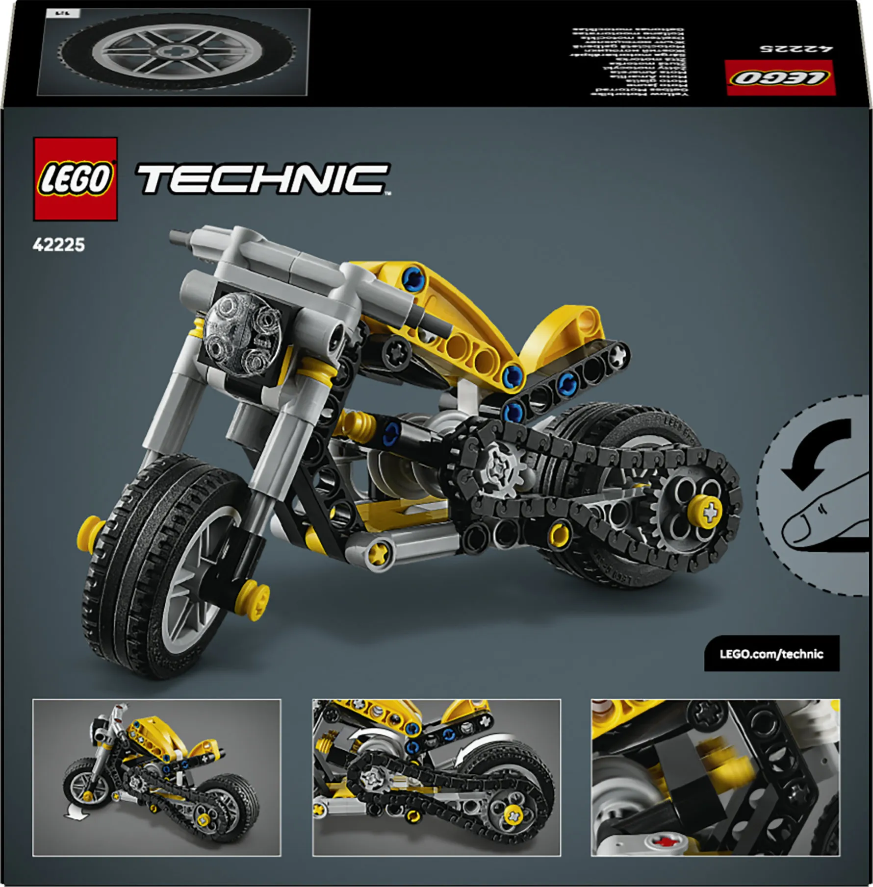 LEGO Technic Yellow Motorcycle 42225