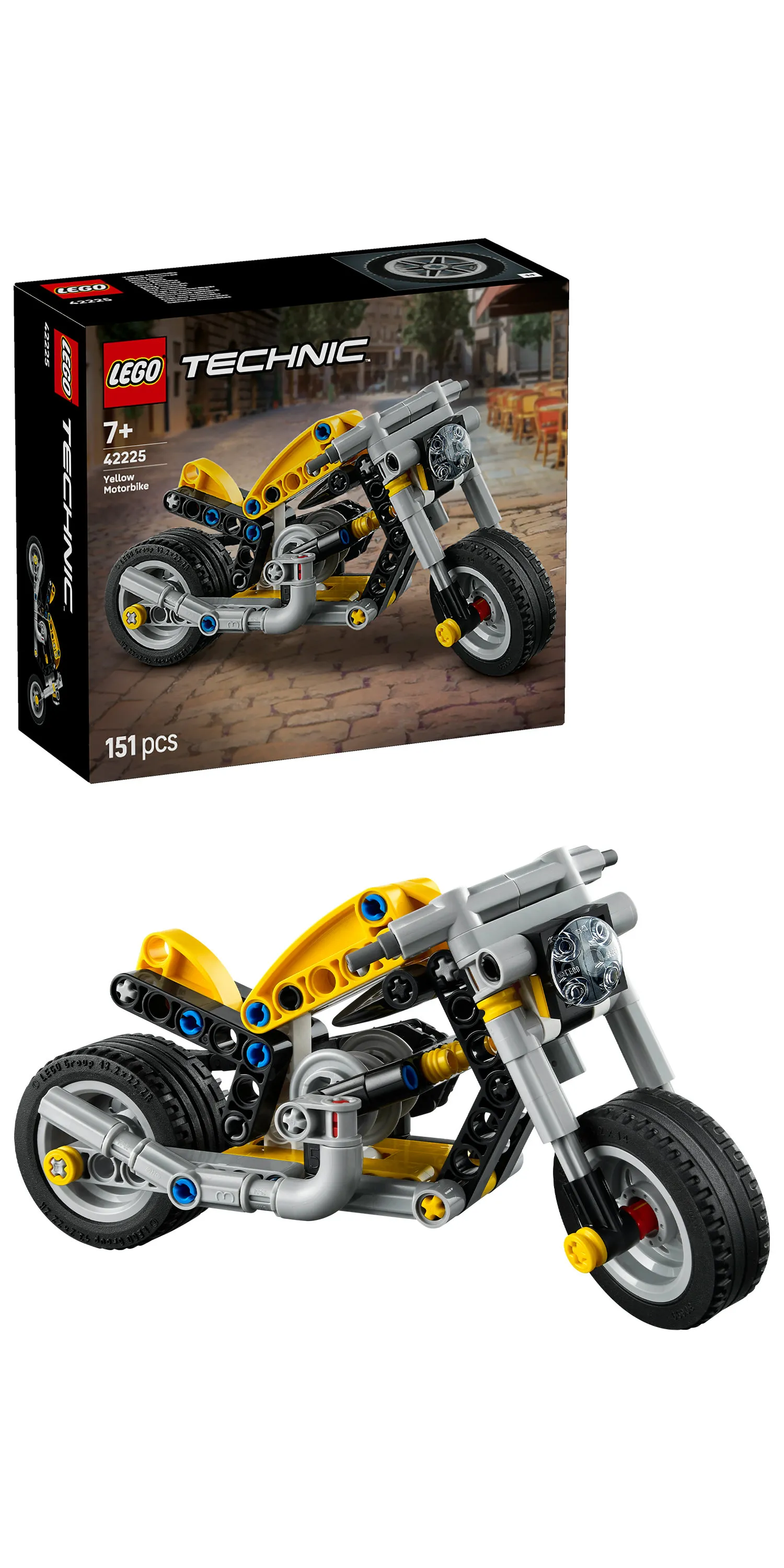 LEGO Technic Yellow Motorcycle 42225