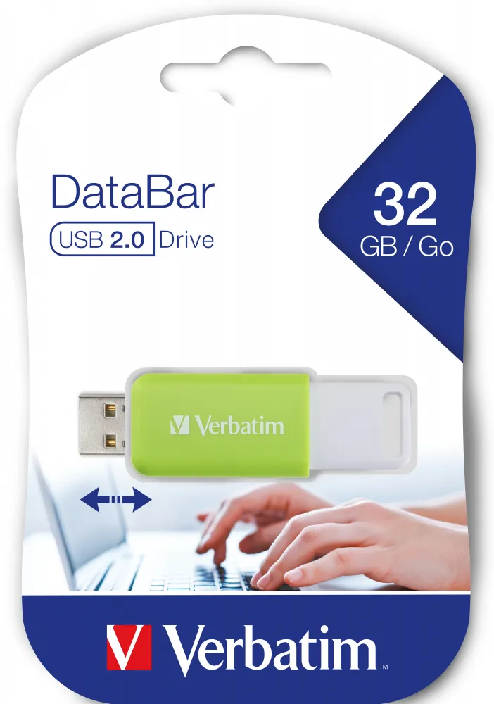 Verbatim DataBar USB 2.0 Drive 32GB, Green