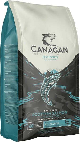 Canagan Scottish Salmon, Dry food for dogs, Puppy & Adult, Grain Free, 6kg
