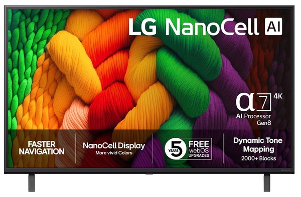 LG NANO8EA6A 55" 4K NanoCell webOS TV, 60Hz, HDR10