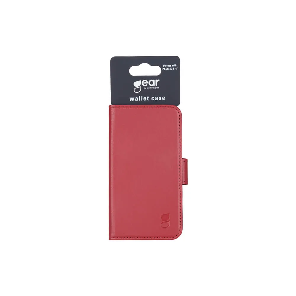 GEAR Wallet, iPhone 12 mini - pl&aring;nboksfodral, R&ouml;d