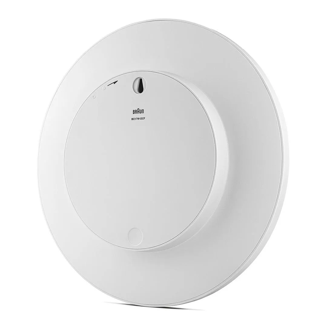 Braun 67095 BC 17 W-DCF Radiokontrollerad analog v&auml;ggklocka, vit