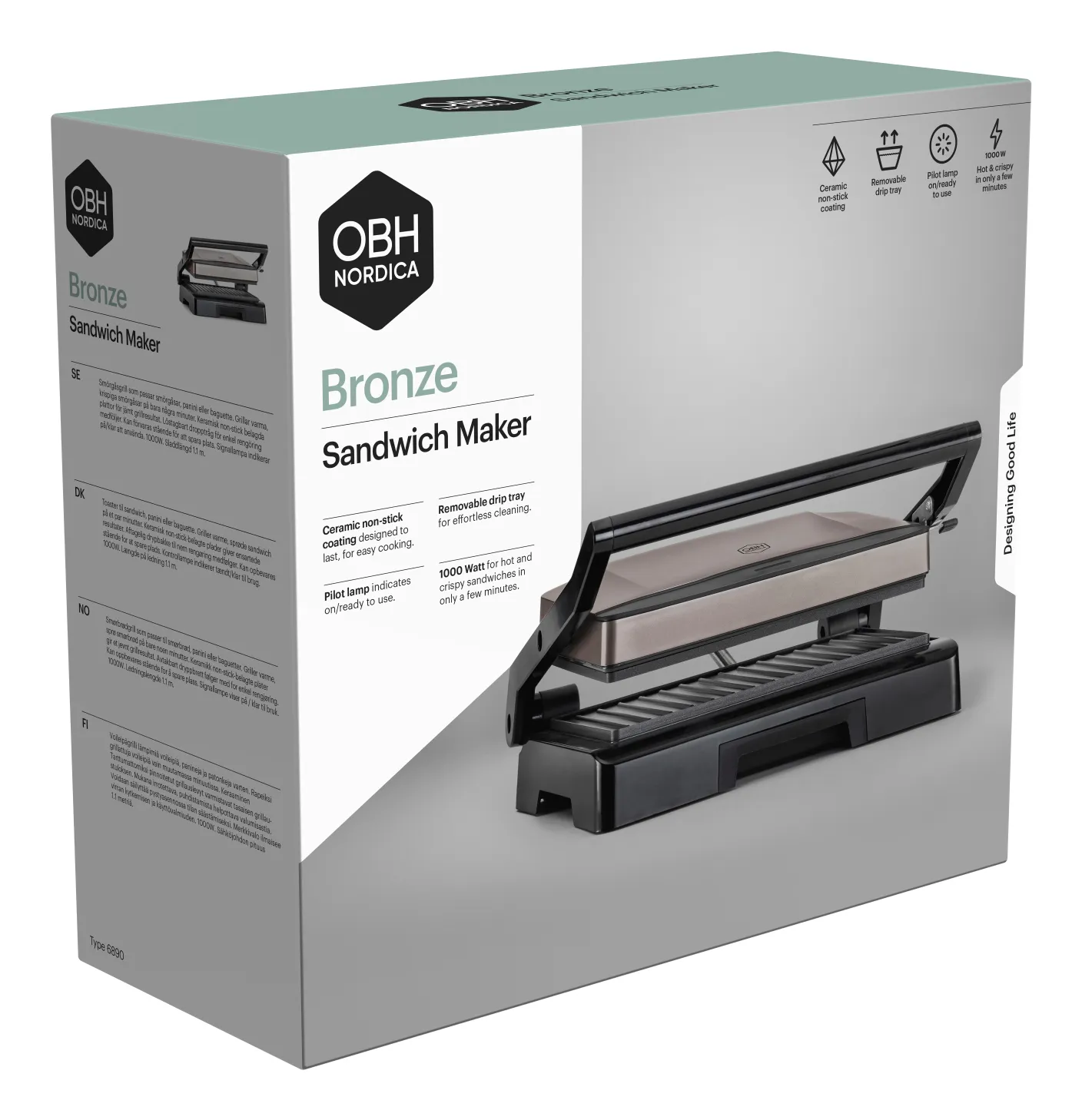 OBH NORDICA Pronssinen Leip&auml;grilli 6890