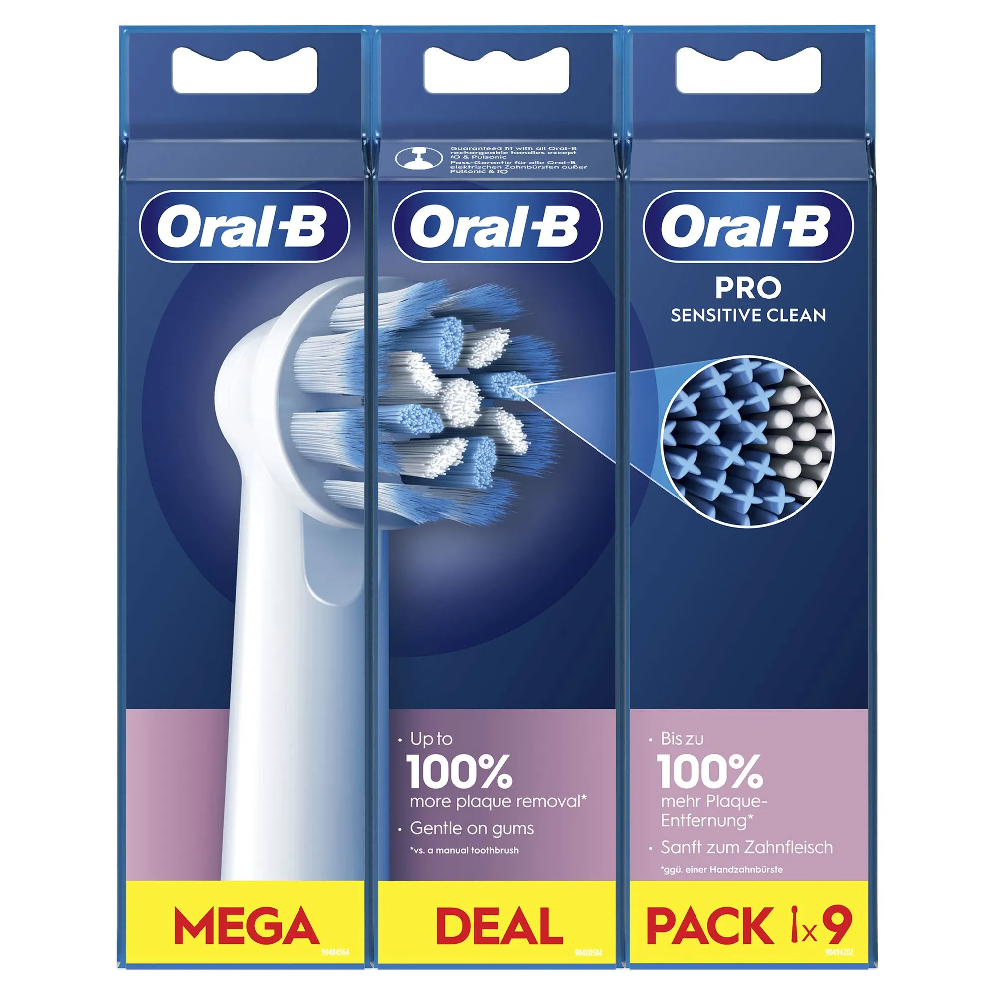 Oral-B Sensitive Clean Ersättningsborsthuvuden, 9 stycken Oral-B Sensitive Clean Ersättningsborsthuvuden, 9 stycken