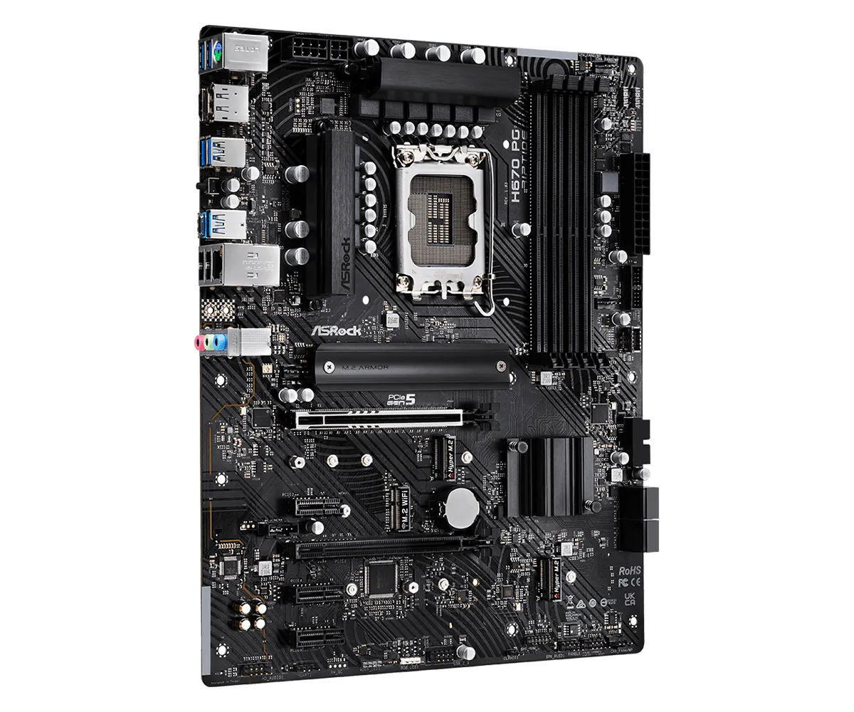 ASRock H670 PG Riptide DDR4 ATX - moderkort
