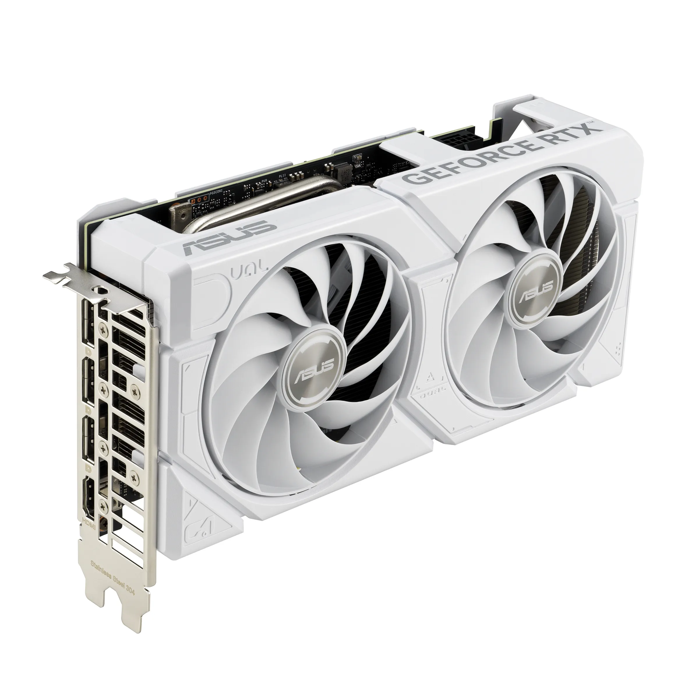 Asus GeForce RTX 4070 SUPER Dual Evo OC 12 Gt -n&auml;yt&ouml;nohjain, white edition