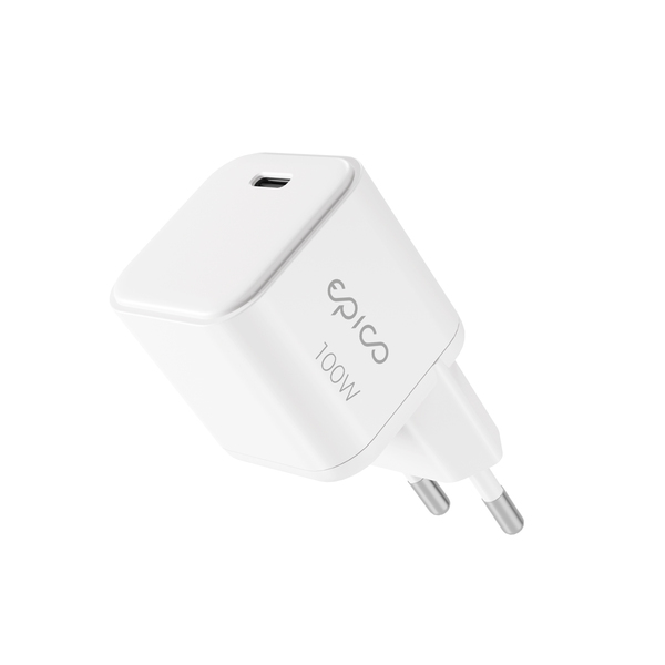 Epico UltraBoost Micro AVS GaN 100W Dynamic Wall Charger EA100b | White | GaN Technology  &  Power Delivery