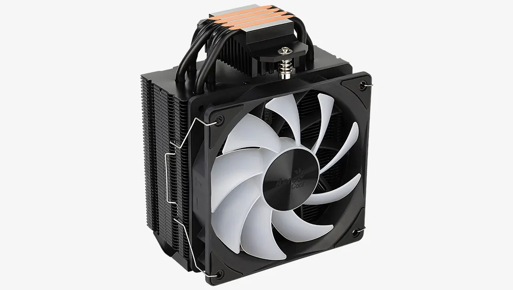 Aerocool Rime 4, 120 mm ARGB CPU Cooler, Black