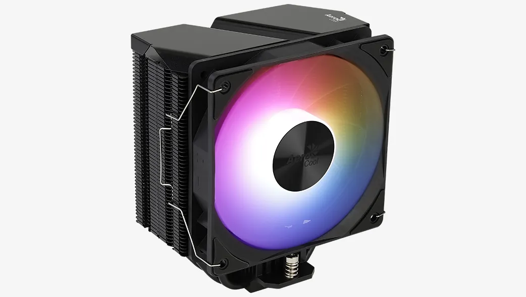 Aerocool Rime 4, 120 mm ARGB CPU Cooler, Black