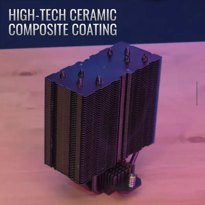 Aerocool Rime 4, 120 mm ARGB -prosessorij&auml;&auml;hdytin, musta