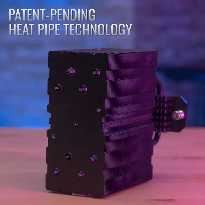 Aerocool Rime 4, 120 mm ARGB -prosessorij&auml;&auml;hdytin, musta